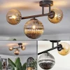 hofstein Chehalis Plafonnier, Boule lumineuse Ambre, Fumé, 3 lumières* Lampes Modernes