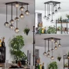 hofstein Chehalis Plafonnier, Boule lumineuse Clair, Fumé, 9 lumières* Lampes Modernes