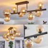 hofstein Chehalis Plafonnier, Boule lumineuse Ambre, 8 lumières* Lampes En Verre