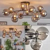 hofstein Chehalis Plafonnier, Boule lumineuse Fumé, 12 lumières* Lampes Modernes