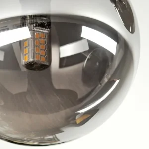 hofstein Chehalis Plafonnier, Boule lumineuse Fumé, 3 lumières* Lampes Modernes