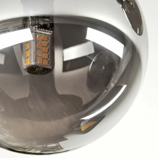 hofstein Chehalis Plafonnier, Boule lumineuse Fumé, 3 lumières* Lampes Modernes