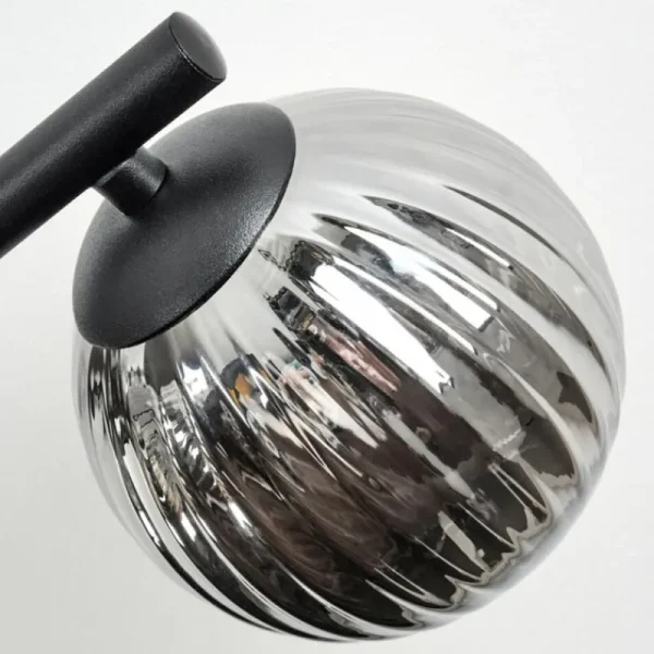 hofstein Chehalis Plafonnier, Boule lumineuse Fumé, 3 lumières* Lampes Modernes