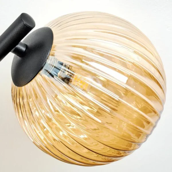 hofstein Chehalis Plafonnier, Boule lumineuse Ambre, 3 lumières* Lampes Modernes