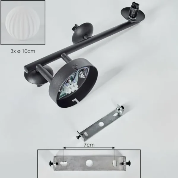 hofstein Chehalis Plafonnier, Boule lumineuse Blanc, 3 lumières* Lampes Modernes