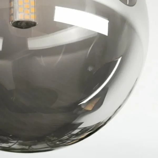 hofstein Chehalis Plafonnier, Boule lumineuse Ambre, Fumé, 3 lumières* Lampes Modernes
