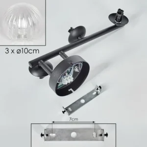 hofstein Chehalis Plafonnier, Boule lumineuse Clair, 3 lumières* Lampes Modernes