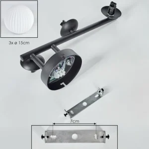 hofstein Chehalis Plafonnier, Boule lumineuse Blanc, 3 lumières* Lampes Modernes