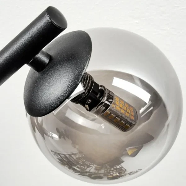 hofstein Chehalis Plafonnier, Boule lumineuse Fumé, 3 lumières* Lampes Modernes