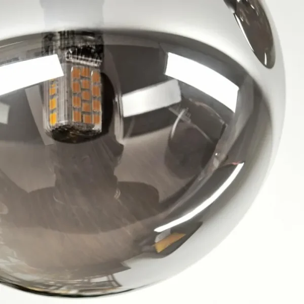 hofstein Chehalis Plafonnier, Boule lumineuse Ambre, Fumé, 3 lumières* Lampes Modernes