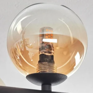 hofstein Chehalis Plafonnier, Boule lumineuse Ambre, Clair, 8 lumières* Lampes En Verre