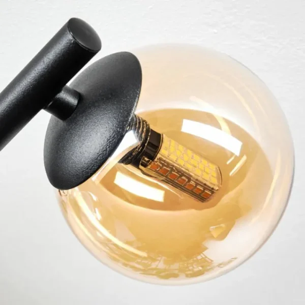 hofstein Chehalis Plafonnier, Boule lumineuse Ambre, 3 lumières* Lampes En Verre