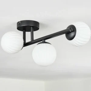 hofstein Chehalis Plafonnier, Boule lumineuse Blanc, 3 lumières* Lampes Modernes