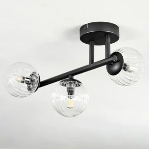 hofstein Chehalis Plafonnier, Boule lumineuse Clair, 3 lumières* Lampes Modernes