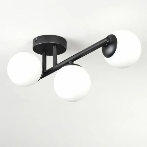hofstein Chehalis Plafonnier, Boule lumineuse Blanc, 3 lumières* Lampes En Verre