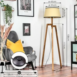 hofstein Chellas Lampadaire Écru, 1 lumière* Lampes Modernes