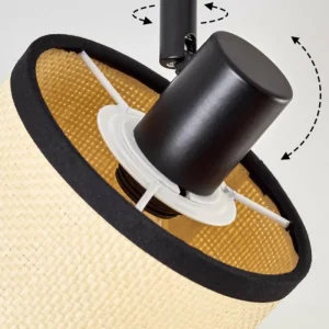 hofstein Chellas Plafonnier Noir, 4 lumières* Lampes Modernes