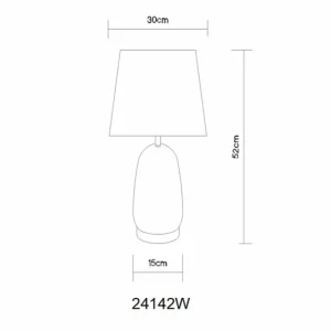 Luminaires Globo Lighting Classy Lampe à poser Chrome, Argenté, 1 lumière* Lampes En Verre