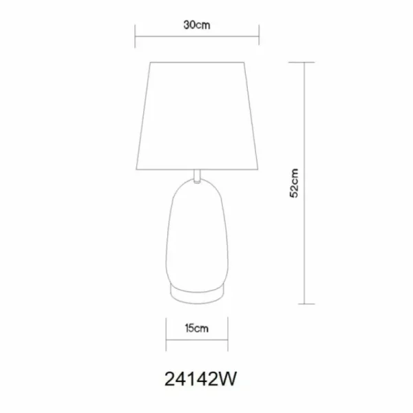 Luminaires Globo Lighting Classy Lampe à poser Chrome, Argenté, 1 lumière* Lampes En Verre