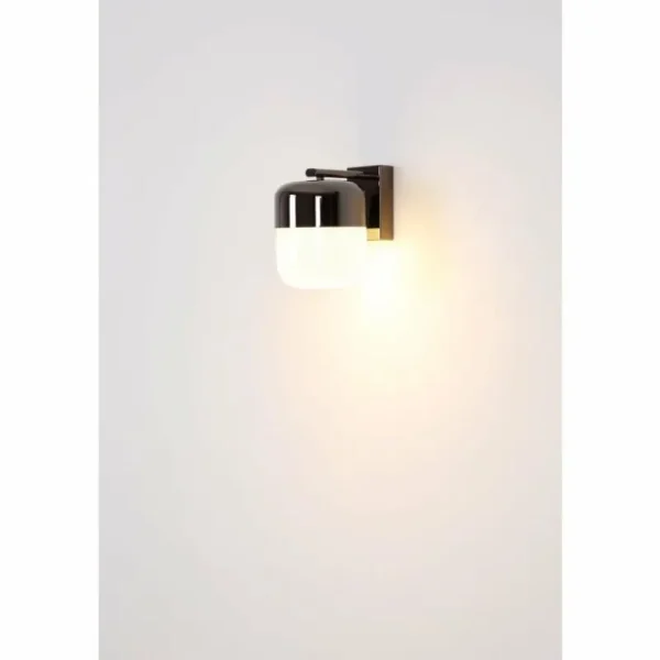 Luminaires Globo Lighting Cristallica Applique murale LED Anthracite, 1 lumière* Lampes En Verre