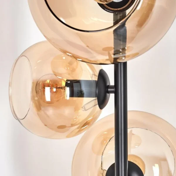 hofstein Dagan Lampadaire Ambre, 4 lumières* Lampes En Verre