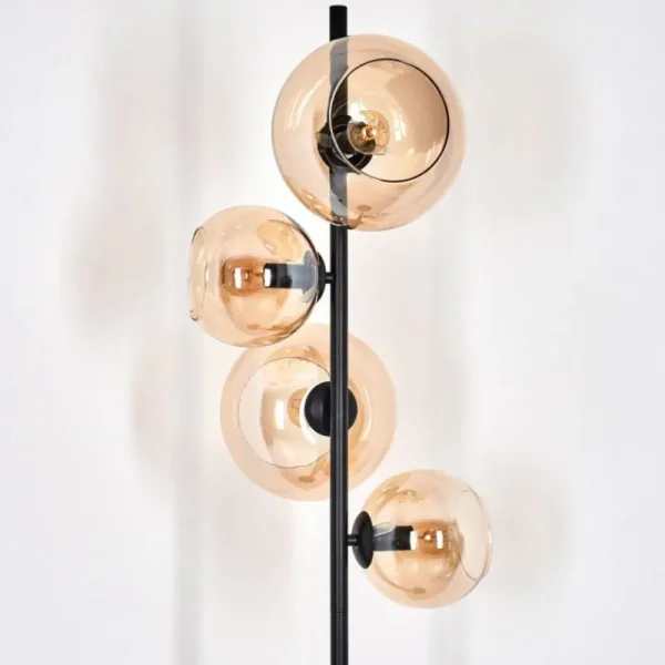 hofstein Dagan Lampadaire Ambre, 4 lumières* Lampes En Verre