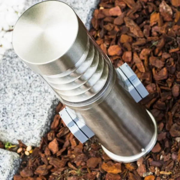 hofstein Dakar Borne lumineuse Acier inoxydable, 1 lumière* Lampes Modernes