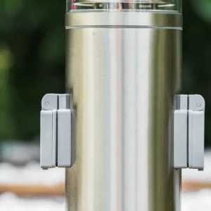 hofstein Dakar Borne lumineuse Acier inoxydable, 1 lumière* Lampes Modernes