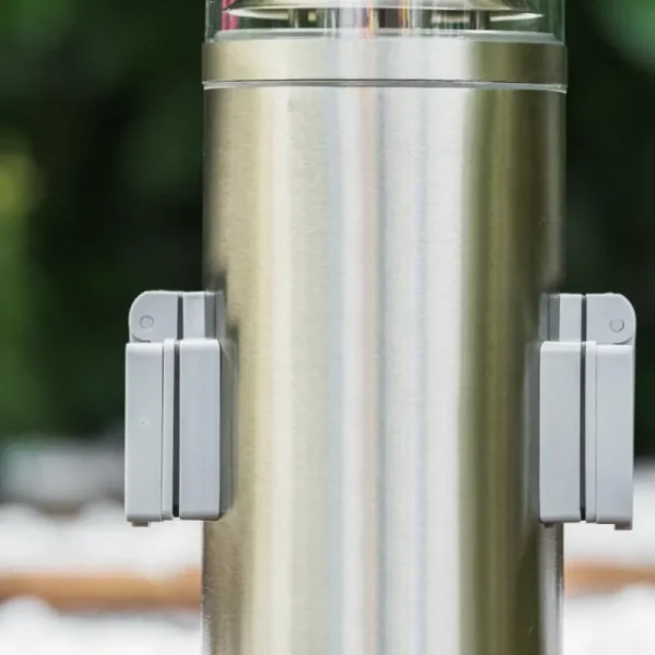 hofstein Dakar Borne lumineuse Acier inoxydable, 1 lumière* Lampes Modernes