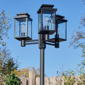 hofstein Dalasjo Réverbère, Eclairage de chemin Noir, 3 lumières* Lampes Modernes