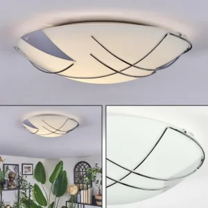 hofstein Davin Plafonnier Blanc, 1 lumière* Lampes En Verre