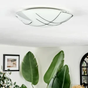 hofstein Davin Plafonnier Blanc, 1 lumière* Lampes En Verre