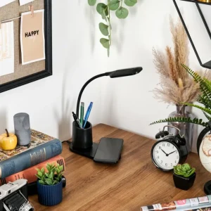 hofstein Debelmose Lampe de bureau, Lampe à poser LED Noir, 1 lumière* Lampes Modernes