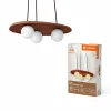 Luminaires Ledvance DECOR Applique murale / Plafonnier Brun, 3 lumières* Lampes En Verre