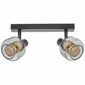 Luminaires Ledvance DECOR Applique murale / Plafonnier LED Noir, 2 lumières* Lampes En Verre