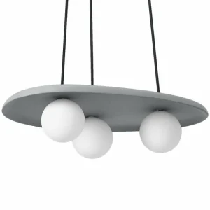 Luminaires Ledvance DECOR Applique murale / Plafonnier Gris, 3 lumières* Lampes En Verre