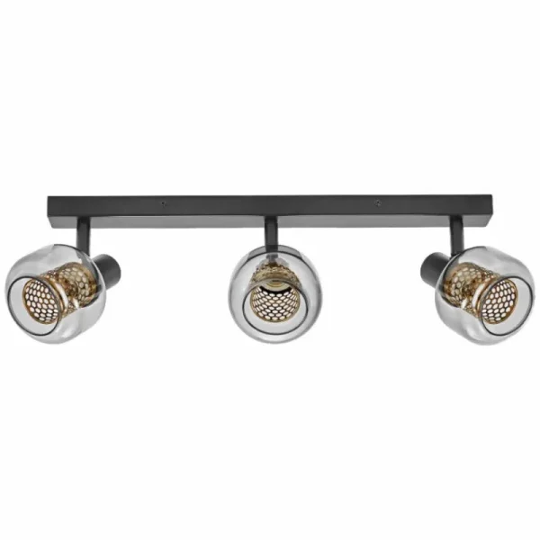 Luminaires Ledvance DECOR Applique murale / Plafonnier LED Noir, 3 lumières* Lampes En Verre