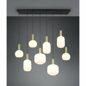 Luminaires Trio Diva Suspension Laiton, 8 lumières* Lampes En Verre