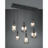 Luminaires Trio Diva Suspension Noir, 6 lumières* Lampes En Verre