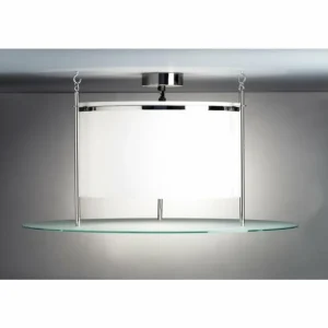 Luminaires Tecnolumen DMB 30 Tecnolumen Plafonnier Nickel mat, 1 lumière* Lampes En Verre