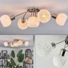 hofstein Dysted Plafonnier, Boule lumineuse Nickel mat, 5 lumières* Lampes En Verre