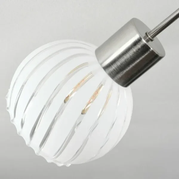 hofstein Dysted Plafonnier, Boule lumineuse Nickel mat, 5 lumières* Lampes En Verre