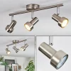 hofstein Edain Plafonnier, Spot de plafond LED Chrome, Nickel mat, 3 lumières* Lampes Modernes