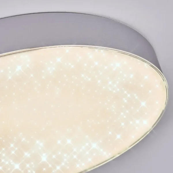 hofstein Elmar Plafonnier LED Argenté, 1 lumière* Lampes Modernes