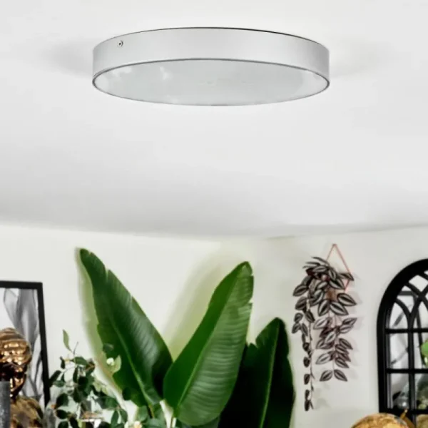 hofstein Elmar Plafonnier LED Argenté, 1 lumière* Lampes Modernes