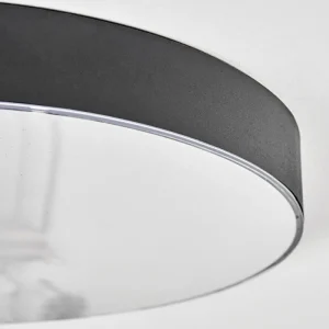 hofstein Elmar Plafonnier LED Noir, 1 lumière* Lampes Modernes