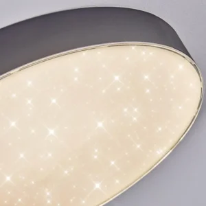 hofstein Elmar Plafonnier LED Noir, 1 lumière* Lampes Modernes