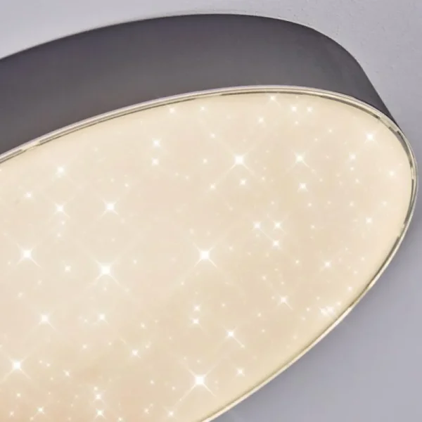 hofstein Elmar Plafonnier LED Noir, 1 lumière* Lampes Modernes