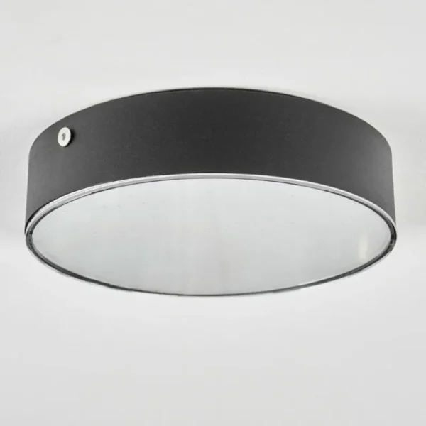 hofstein Elmar Plafonnier LED Noir, 1 lumière* Lampes Modernes