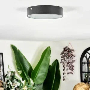 hofstein Elmar Plafonnier LED Noir, 1 lumière* Lampes Modernes